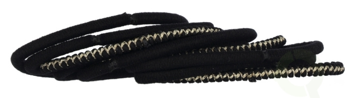 Bachca Paris Thick Hair Elastics Set 9 piece 9 Pieces Black & Lurex i gruppen SPORT, FRITID & HOBBY / Accessoarer / Övriga accessoarer hos TP E-commerce Nordic AB (D18297)