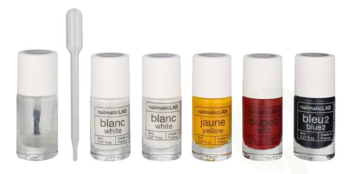 Nailmatic Nail Polish Set 52.5 ml Pastel - 5x Nail Polish 8ml/5x Mixing Base 2,5 ml/10 Pipettes/5 Labels/1 Booklet With 20 Recipes i gruppen SKÖNHET & HÄLSA / Manikyr/Pedikyr / Nagellack hos TP E-commerce Nordic AB (D18392)