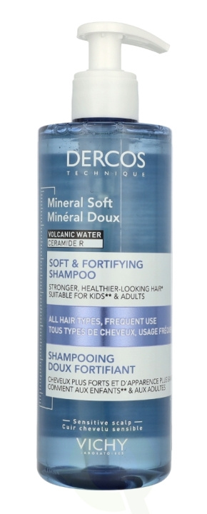 Vichy Dercos Mineral Soft & Fortifying Shampoo 400 ml i gruppen SKÖNHET & HÄLSA / Hår & Styling / Hårvårdsprodukter / Schampo hos TP E-commerce Nordic AB (D18429)