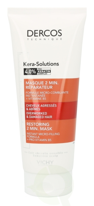 Vichy Dercos Kera-Solutions Restoring 2 Min. Mask 200 ml Sensitive Scalp i gruppen SKÖNHET & HÄLSA / Hår & Styling / Hårvårdsprodukter / Hårinpackning hos TP E-commerce Nordic AB (D18448)