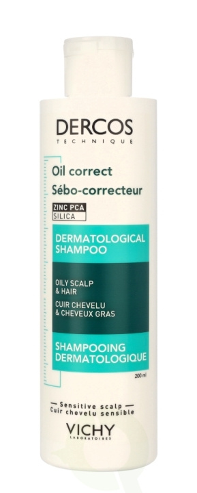 Vichy Dercos Oil-Correct Dermatological Shampoo 200 ml i gruppen SKÖNHET & HÄLSA / Hår & Styling / Hårvårdsprodukter / Schampo hos TP E-commerce Nordic AB (D18454)