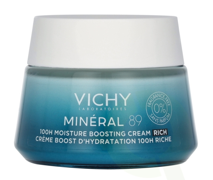Vichy Mineral 89 100H Moisture Boosting Cream - Rich 50 ml i gruppen SKÖNHET & HÄLSA / Hudvård / Ansiktsvård / Dagkräm hos TP E-commerce Nordic AB (D18457)