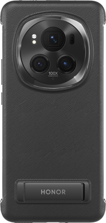 Honor Magic6 Pro skyddsfodral med stativ, svart i gruppen SMARTPHONE & SURFPLATTOR / Mobilskydd / Huawei/Honor hos TP E-commerce Nordic AB (D18529)