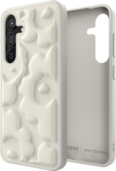 Samsung x Marimekko präglat fodral, Samsung Galaxy S24, beige i gruppen SMARTPHONE & SURFPLATTOR / Mobilskydd / Samsung hos TP E-commerce Nordic AB (D18542)