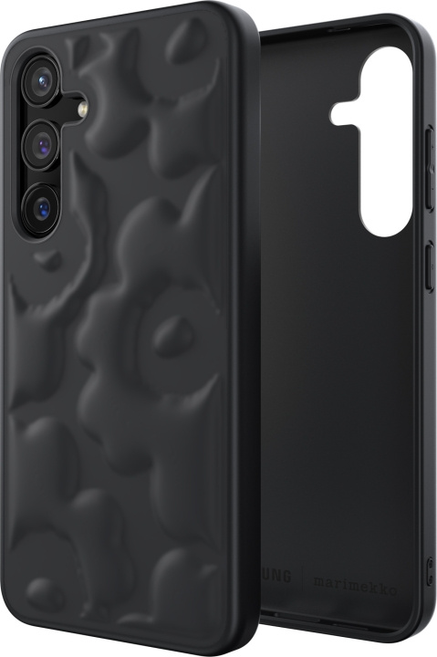 Samsung x Marimekko Embossed Case, Samsung Galaxy S24+, svart i gruppen SMARTPHONE & SURFPLATTOR / Mobilskydd / Samsung hos TP E-commerce Nordic AB (D18543)