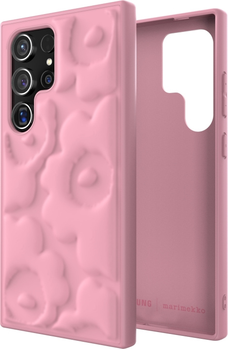 Samsung x Marimekko präglat fodral, Samsung Galaxy S24 Ultra, rosa i gruppen SMARTPHONE & SURFPLATTOR / Mobilskydd / Samsung hos TP E-commerce Nordic AB (D18544)