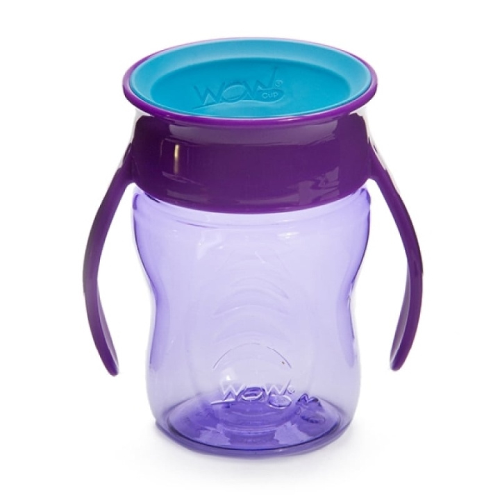Wow Gear Kopp Baby - Lila Tritan (WOW133) i gruppen LEKSAKER, BARN- & BABYPRODUKTER / Äta & Dricka / Flaskor & Barnmuggar hos TP E-commerce Nordic AB (D18609)