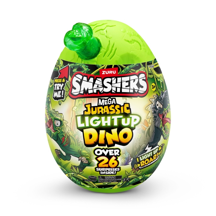 Smashers Mega Jurassic Dino med ljus (74108) i gruppen LEKSAKER, BARN- & BABYPRODUKTER / Leksaker / Figurer, Miniatyrer & tillbehör hos TP E-commerce Nordic AB (D18610)