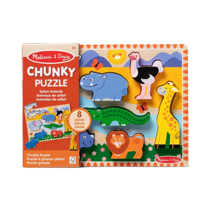 Melissa & Doug Safari-pussel - 8 bitar (50202) i gruppen LEKSAKER, BARN- & BABYPRODUKTER / Leksaker / Barnpussel hos TP E-commerce Nordic AB (D18646)