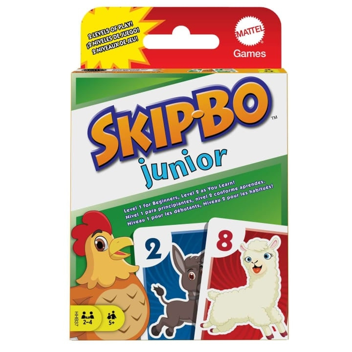 Mattel Games Skip-Bo Junior (HHB37) i gruppen LEKSAKER, BARN- & BABYPRODUKTER / Spel / Kortspel hos TP E-commerce Nordic AB (D18676)