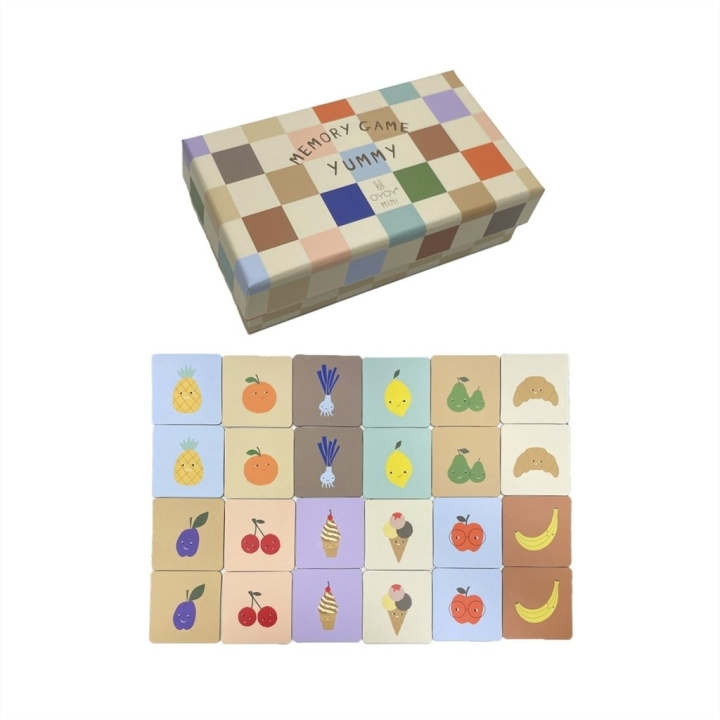 OYOY Mini Yummy Memory Game (M107591) i gruppen LEKSAKER, BARN- & BABYPRODUKTER / Babyleksaker / Aktivitetsleksaker hos TP E-commerce Nordic AB (D18692)
