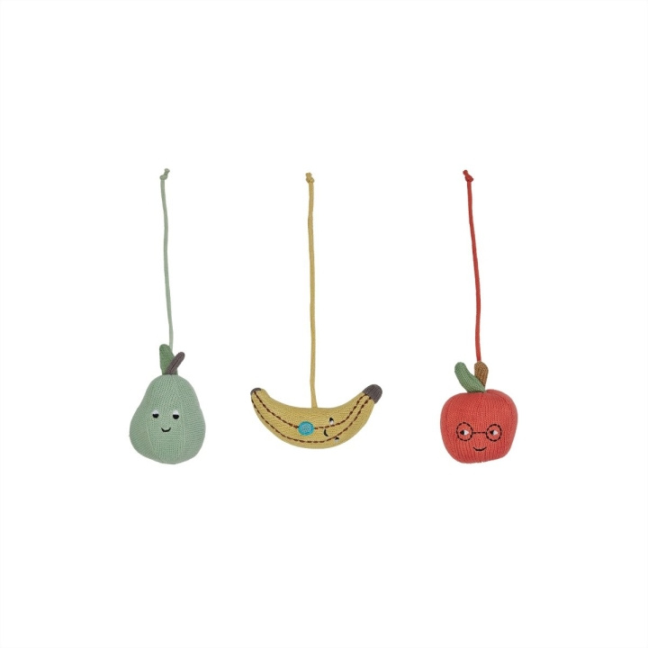OYOY Mini Yummy Play Gym Toy - Gul / Röd / Grön (M107667) i gruppen LEKSAKER, BARN- & BABYPRODUKTER / Leksaker / Figurer, Miniatyrer & tillbehör hos TP E-commerce Nordic AB (D18693)