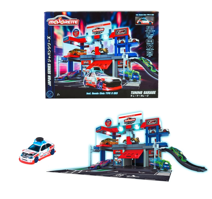 Majorette Japan Series Tuning Garage (212051033) i gruppen LEKSAKER, BARN- & BABYPRODUKTER / Leksaker / Lekset hos TP E-commerce Nordic AB (D18718)