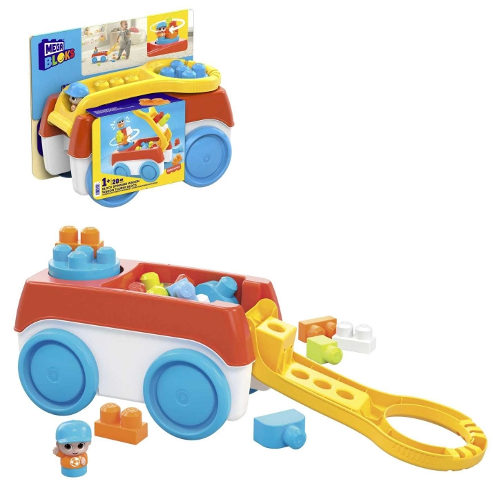 Mega Bloks Block snurrande vagn (HHN00) i gruppen LEKSAKER, BARN- & BABYPRODUKTER / Babyleksaker / Aktivitetsleksaker hos TP E-commerce Nordic AB (D18739)