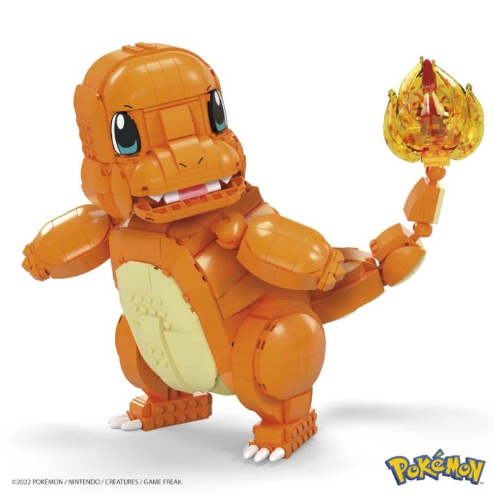 Mega Bloks MEGA - Pokémon Build & Show - Jumbo Charmander (HHL13) i gruppen LEKSAKER, BARN- & BABYPRODUKTER / Leksaker / Byggleksaker / Byggklossar & övriga byggleksaker hos TP E-commerce Nordic AB (D18742)