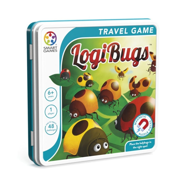 Smart Games Magnetiskt resespel - Logi Bugs (Nordic) (SG2571) i gruppen LEKSAKER, BARN- & BABYPRODUKTER / Spel / Sällskapsspel hos TP E-commerce Nordic AB (D18753)