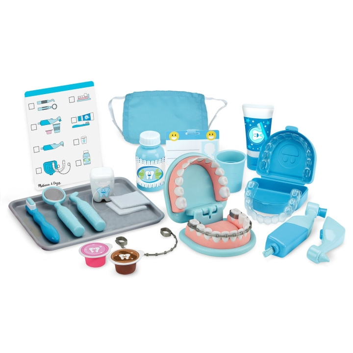 Melissa & Doug Super Smile tandläkarset för lek - (8611) i gruppen LEKSAKER, BARN- & BABYPRODUKTER / Leksaker / Lilla hemmet & Rollek hos TP E-commerce Nordic AB (D18767)