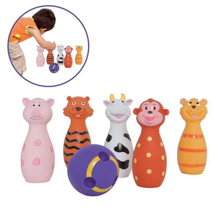 LUDI Bowling för barn, Djur (3455) i gruppen LEKSAKER, BARN- & BABYPRODUKTER / Uteleksaker / Sport & Spel hos TP E-commerce Nordic AB (D18770)