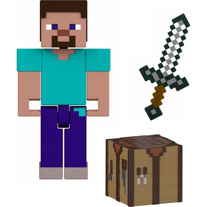 MINECRAFT Biome Builds - 8 cm - Steve (JCN28) i gruppen LEKSAKER, BARN- & BABYPRODUKTER / Leksaker / Figurer, Miniatyrer & tillbehör hos TP E-commerce Nordic AB (D18837)