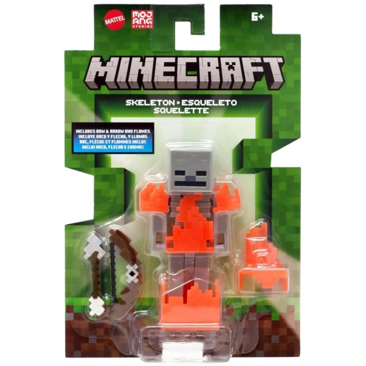 MINECRAFT Biome Builds - 8 cm - Skelett (JCN31) i gruppen LEKSAKER, BARN- & BABYPRODUKTER / Leksaker / Figurer, Miniatyrer & tillbehör hos TP E-commerce Nordic AB (D18840)