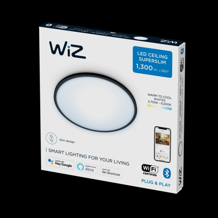 WiZ SuperSlim WiZ Taklampa 14W B RD 27-65K TW i gruppen HEMELEKTRONIK / Belysning / Taklampor hos TP E-commerce Nordic AB (D18849)