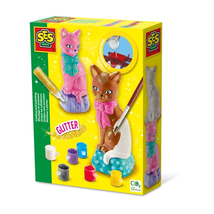 SES Creative Gjutning och målning - Katt - (S01218) i gruppen LEKSAKER, BARN- & BABYPRODUKTER / Leksaker / Pyssel hos TP E-commerce Nordic AB (D18885)