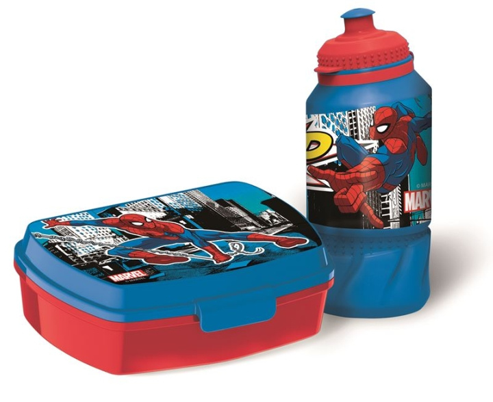 Marvel Stor - Lunchlåda & vattenflaska - Spiderman (51373) i gruppen LEKSAKER, BARN- & BABYPRODUKTER / Äta & Dricka / Barnserviser hos TP E-commerce Nordic AB (D18907)