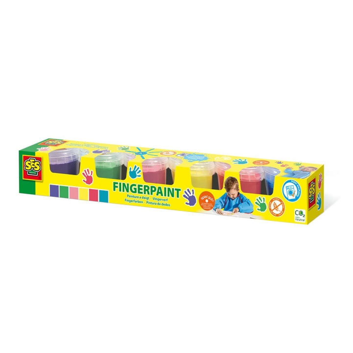 SES Creative Fingerpaint 6 colours - (S00315) i gruppen LEKSAKER, BARN- & BABYPRODUKTER / Leksaker / Pyssel hos TP E-commerce Nordic AB (D18915)