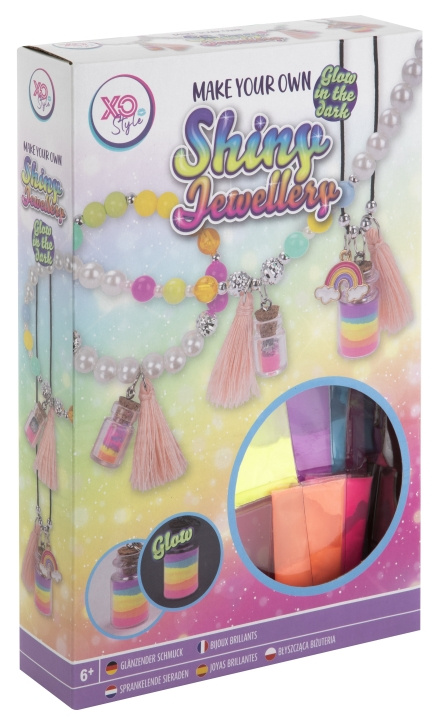 XO Style Glänsande smyckesset - Glöd i mörkret (240014) i gruppen LEKSAKER, BARN- & BABYPRODUKTER / Leksaker / Pyssel hos TP E-commerce Nordic AB (D18922)