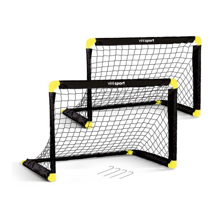 Vini Sport 2 x hopfällbart fotbollsmål (24406) i gruppen LEKSAKER, BARN- & BABYPRODUKTER / Uteleksaker / Sport & Spel hos TP E-commerce Nordic AB (D18929)