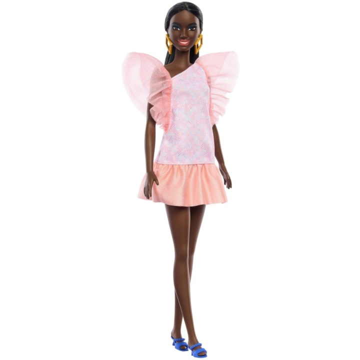 Barbie Fashionistas Peach Puffy (HRH14) i gruppen LEKSAKER, BARN- & BABYPRODUKTER / Leksaker / Dockor & Tillbehör hos TP E-commerce Nordic AB (D18979)