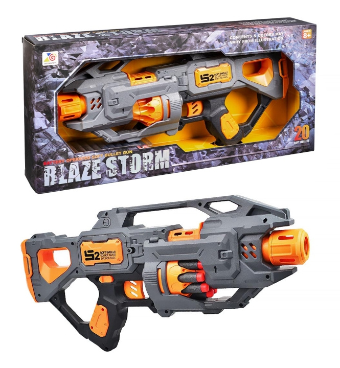 Gonher Blaze Storm batteridriven pistol för mjuka kulor (42070) i gruppen LEKSAKER, BARN- & BABYPRODUKTER / Leksaker / Actionlek hos TP E-commerce Nordic AB (D19017)