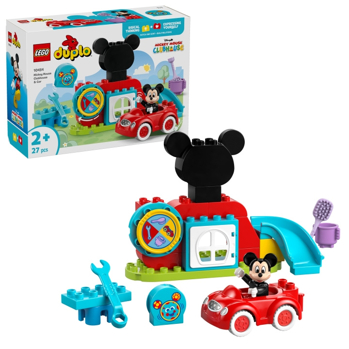 LEGO DUPLO Disney TM - Musse Piggs klubbhus och bil (10454) i gruppen LEKSAKER, BARN- & BABYPRODUKTER / Leksaker / Byggleksaker / Lego hos TP E-commerce Nordic AB (D19038)