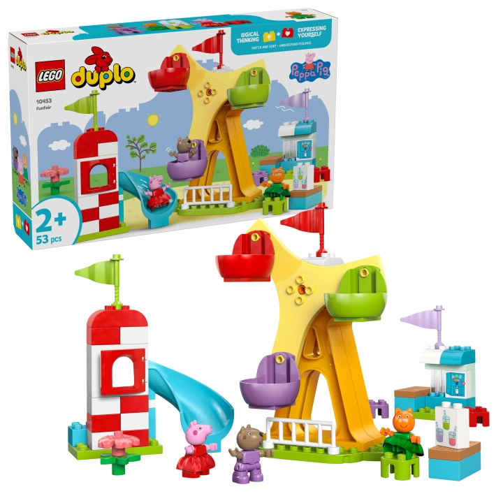 LEGO DUPLO Peppa Pig - tivoli (10453) i gruppen LEKSAKER, BARN- & BABYPRODUKTER / Leksaker / Byggleksaker / Lego hos TP E-commerce Nordic AB (D19052)
