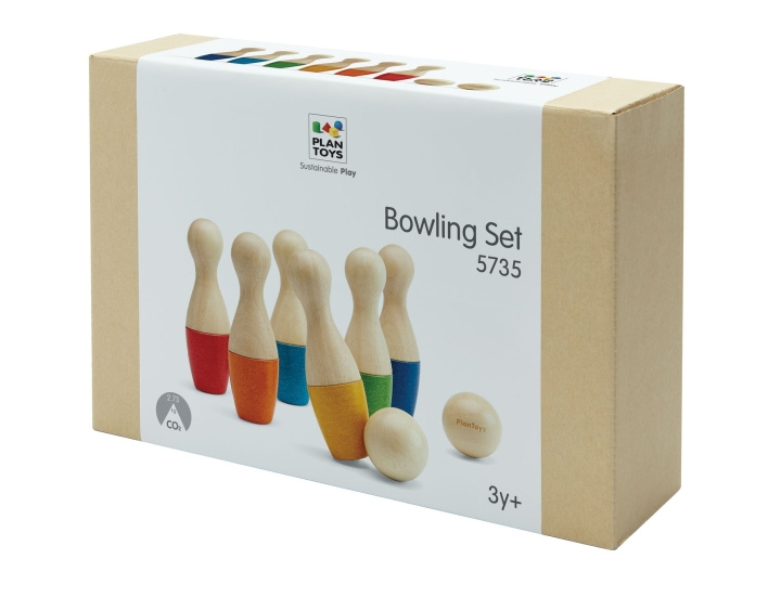PlanToys Bowlinguppsättning - (PT-5735) i gruppen LEKSAKER, BARN- & BABYPRODUKTER / Uteleksaker / Sport & Spel hos TP E-commerce Nordic AB (D19069)