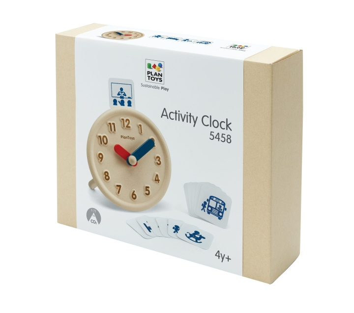 PlanToys Aktivitetsklocka för lärande - (PT-5458) i gruppen LEKSAKER, BARN- & BABYPRODUKTER / Babyleksaker / Aktivitetsleksaker hos TP E-commerce Nordic AB (D19071)