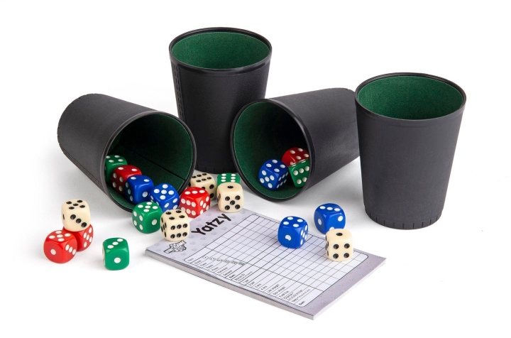 Vini Games - Yatzy 4 pers. Uppsättning (31216) i gruppen LEKSAKER, BARN- & BABYPRODUKTER / Spel / Sällskapsspel hos TP E-commerce Nordic AB (D19077)