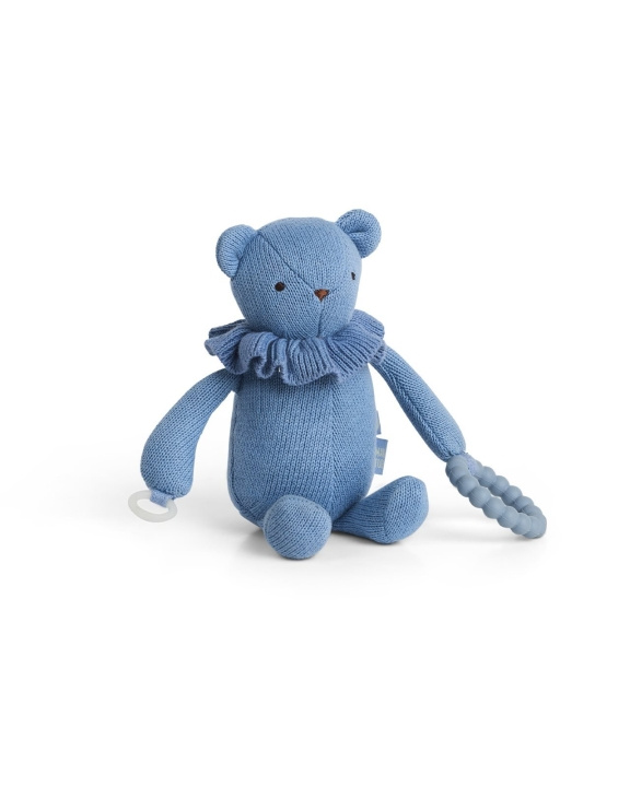 Smallstuff Liten aktivitetsbjörn, för napp och bitring, blå - (40006-36) i gruppen LEKSAKER, BARN- & BABYPRODUKTER / Babyleksaker / Gosedjur hos TP E-commerce Nordic AB (D19090)