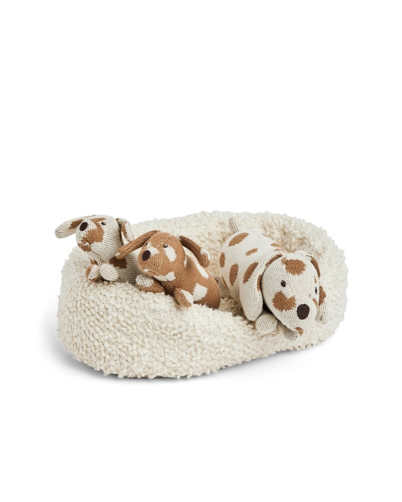 Smallstuff Hundkorg med hundmamma och valpar - (70018-01) i gruppen LEKSAKER, BARN- & BABYPRODUKTER / Babyleksaker / Gosedjur hos TP E-commerce Nordic AB (D19095)