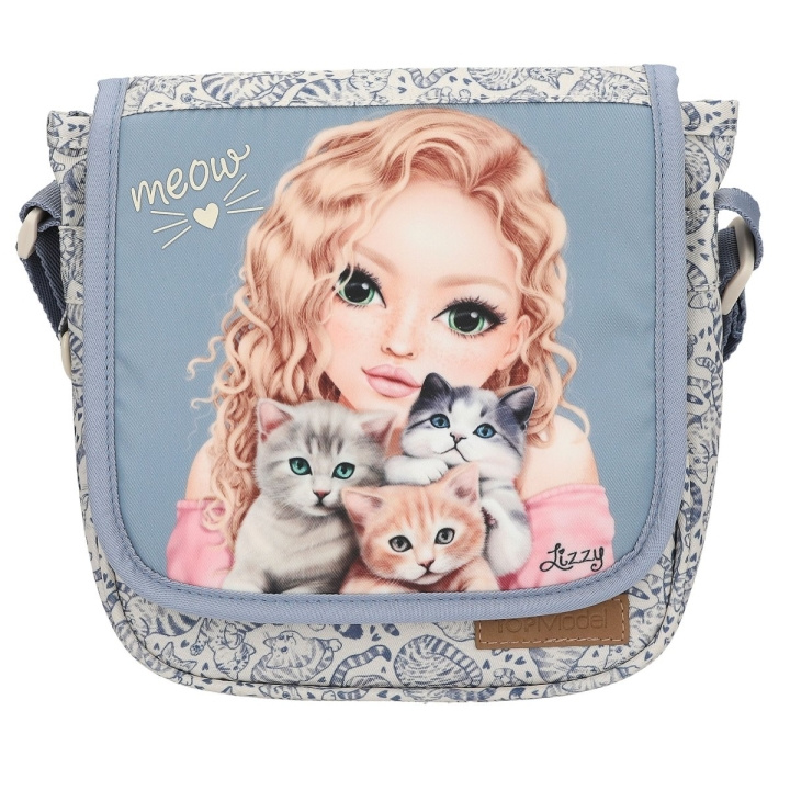 TOPModel TOPModel Axelremsväska CAT LOVE - Ljusblå och grädde - Liten (413273) i gruppen LEKSAKER, BARN- & BABYPRODUKTER / Resa / Barnväskor / Ryggsäckar hos TP E-commerce Nordic AB (D19105)