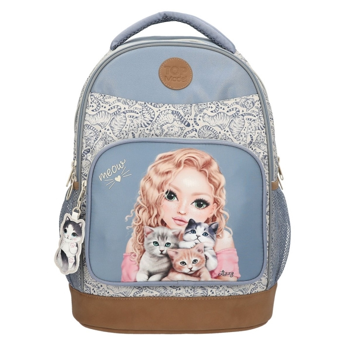 TOPModel Skolryggsäck CAT LOVE - Ljusblå och grädde (413276) i gruppen LEKSAKER, BARN- & BABYPRODUKTER / Resa / Barnväskor / Ryggsäckar hos TP E-commerce Nordic AB (D19108)