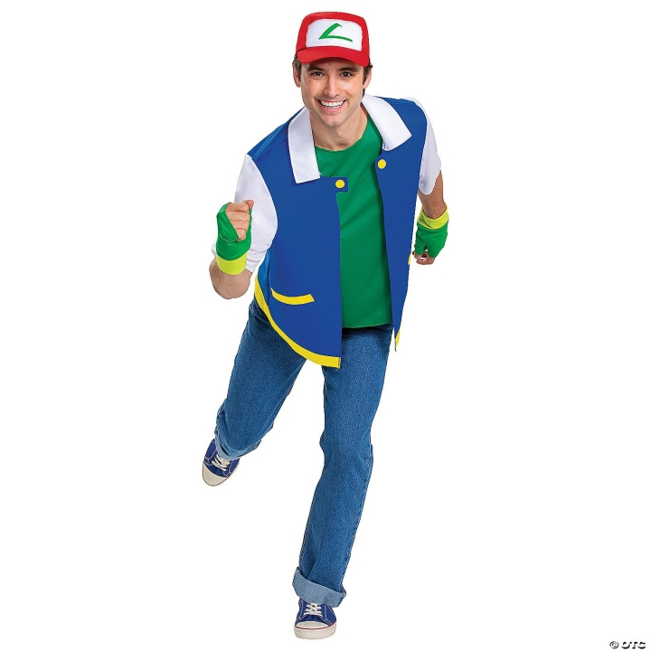 Disguise Pokémon Vuxna Klassisk Dräkt - Master Ash Ketchum (120069SM-20L) i gruppen LEKSAKER, BARN- & BABYPRODUKTER / Leksaker / Maskeradkläder hos TP E-commerce Nordic AB (D19118)