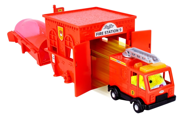 Zhu Zhu Pets City-lekset med brandbil - (Z10331) i gruppen LEKSAKER, BARN- & BABYPRODUKTER / Leksaker / Leksaksbilar & andra fordon hos TP E-commerce Nordic AB (D19125)
