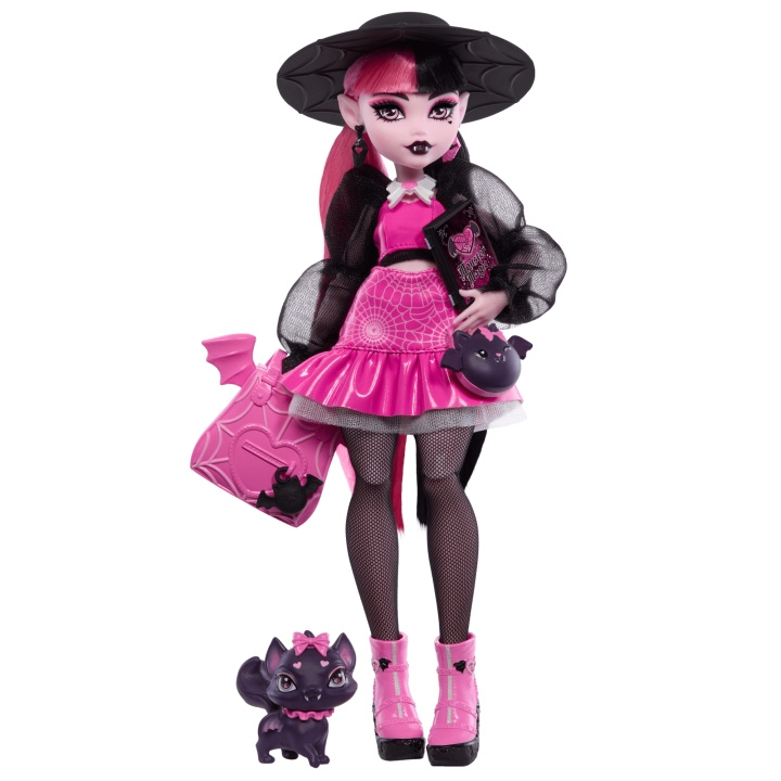 Monster High - Core docka med husdjur - Draculaura (HRP64) i gruppen LEKSAKER, BARN- & BABYPRODUKTER / Leksaker / Dockor & Tillbehör hos TP E-commerce Nordic AB (D19166)