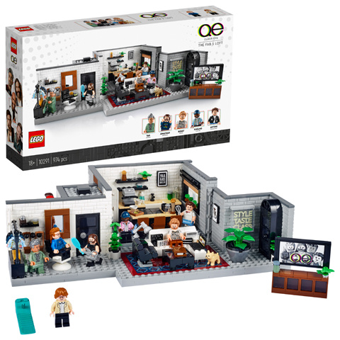 LEGO Ikoner - Queer Eye - The Fab 5 Loft (10291) i gruppen LEKSAKER, BARN- & BABYPRODUKTER / Leksaker / Byggleksaker / Lego hos TP E-commerce Nordic AB (D19173)
