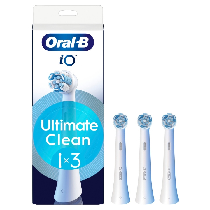 Oral B Oral-B iO Series Ultimate Clean ersättningsborsthuvuden - Vit - 3 st i gruppen SKÖNHET & HÄLSA / Munvård / Borsthuvuden & Tillbehör hos TP E-commerce Nordic AB (D19188)