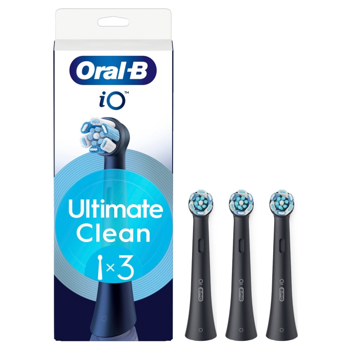 Oral B iO Series Ultimate Clean ersättningsborsthuvuden - Svart - 3 st i gruppen SKÖNHET & HÄLSA / Munvård / Borsthuvuden & Tillbehör hos TP E-commerce Nordic AB (D19190)