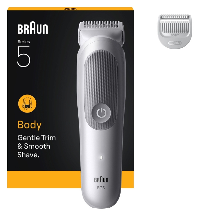Braun Body Groomer Series 5 +2 Groomingverktyg - Grå i gruppen SKÖNHET & HÄLSA / Hår & Styling / Rakning & Trimning / Hårtrimmers hos TP E-commerce Nordic AB (D19199)