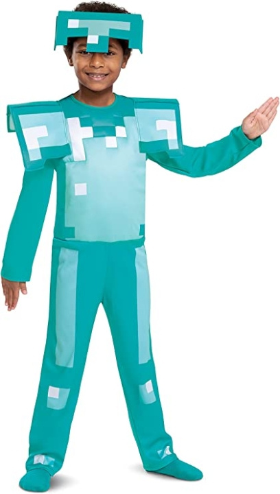 Disguise Minecraft Kostym - Diamond Armor (116 cm) i gruppen LEKSAKER, BARN- & BABYPRODUKTER / Leksaker / Maskeradkläder hos TP E-commerce Nordic AB (D19201)