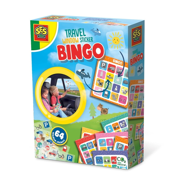 SES Creative Game Bingo Klistermärken för bilfönster - (S02238) | LEKSAKER, BARN- & BABYPRODUKTER - Leksaker - Pyssel | GameStuff